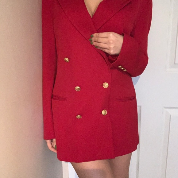 Vintage Red Blazer - Picture 1 of 6